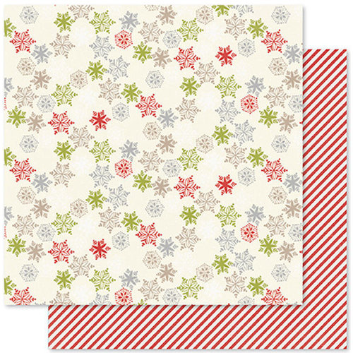 Pink Paislee - Merry and Bright Collection - Christmas - 12 x 12 Double Sided Paper - Snow