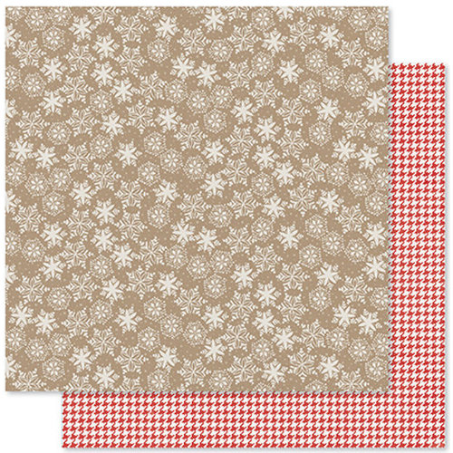 Pink Paislee - Merry and Bright Collection - Christmas - 12 x 12 Double Sided Paper - Stocking