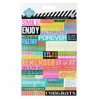 Heidi Swapp - Favorite Things Collection - Cardstock Stickers - Word Jumbles 2