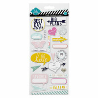 Heidi Swapp - Chipboard Stickers - Hello