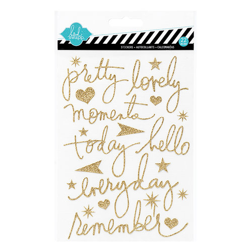 Heidi Swapp - Mixed Company Collection - Glitter Word Stickers