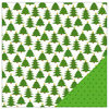 American Crafts - Be Merry Collection - Christmas - 12 x 12 Double Sided Paper - Trim The Tree