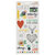 American Crafts - Stitched Collection - Transparent Stickers - Accent and Phrase