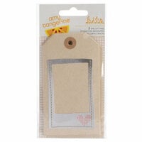 American Crafts - Amy Tangerine Collection - Stitched - Tags - Layered and Stitched