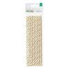 American Crafts - DIY Shop 2 Collection - Paper Straws - Gold Dot