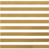 American Crafts - DIY Shop 2 Collection - 12 x 12 Paper - Thick Gold Foil Stripe On White