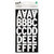 American Crafts - DIY Shop 2 Collection - Large Alphabet Stickers - White