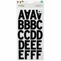 American Crafts - DIY Shop 2 Collection - Large Alphabet Stickers - Black