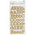 American Crafts - DIY Shop 2 Collection - Large Alphabet Stickers - Typewriter - Gold