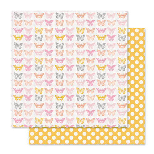 Pink Paislee - Bella Rouge Collection - 12 x 12 Double Sided Paper - Beautiful
