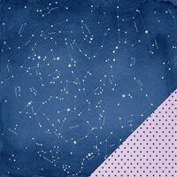 American Crafts - Dear Lizzy Serendipity Collection - 12 x 12 Double Sided Paper - Lucky Stars