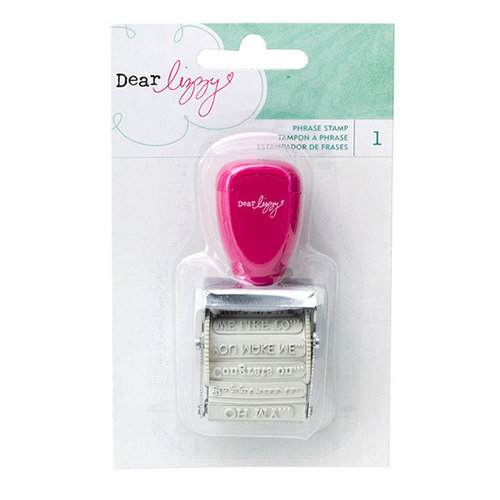 American Crafts - Dear Lizzy Serendipity Collection - Roller Phrases Stamp