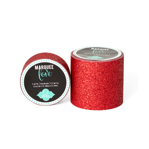 Heidi Swapp - Marquee Love Collection - Glitter Tape - Red - 0.875 Inches Wide