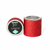 Heidi Swapp - Marquee Love Collection - Glitter Tape - Red - 0.875 Inches Wide