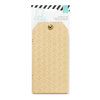 Heidi Swapp - Wanderlust Collection - Printed Kraft Tags With Gold Foil
