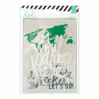 Heidi Swapp - Wanderlust Collection - 5 x 7 Memory Binder Inserts - Printed Clear Acetate