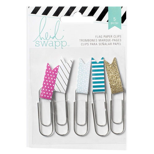 Heidi Swapp - Wanderlust Collection - Paper Clip Flags