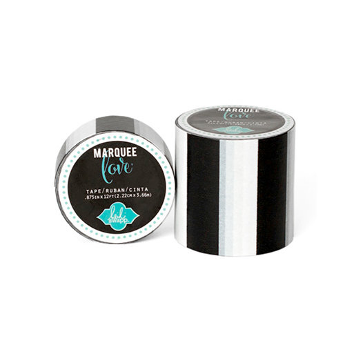 Heidi Swapp - Marquee Love Collection - Washi Tape - Black Stripe - 0.875 Inches Wide