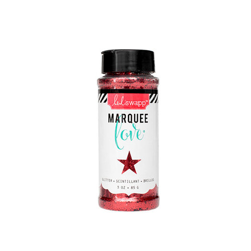 Heidi Swapp - Marquee Love Collection - Chunky Glitter Jar - Red - 3 Ounces