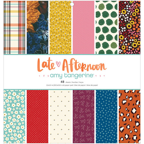 Amy Tangerine - Late Afternoon Collection - 12 x 12 Paper Pad