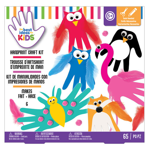 American Crafts - Best Ideas For Kids Collection - Craft Kits - Handprint Animals