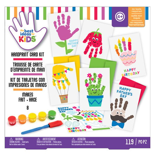 American Crafts Best Ideas for Kids Craft Kit Handprint Cards