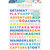 American Crafts - Go the Scenic Route Collection - Puffy Word Stickers with Navy Foil Accents
