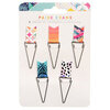 Paige Evans - Go the Scenic Route Collection - Flag Paperclips with Navy Foil Accents