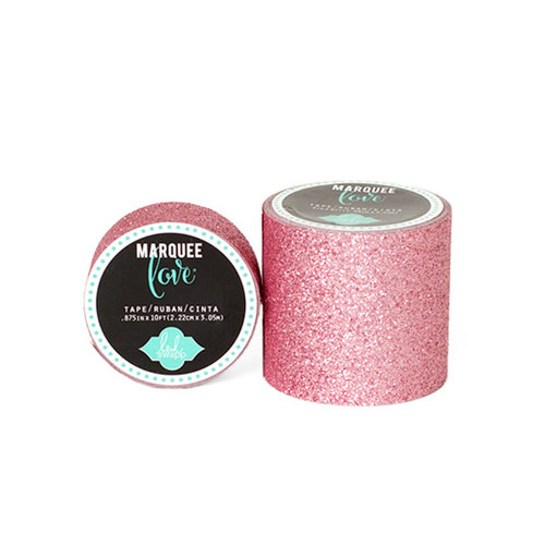 Heidi Swapp - Marquee Love Collection - Glitter Tape - Pale Pink - 0.875 Inches Wide