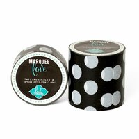 Heidi Swapp - Marquee Love Collection - Washi Tape - Black Polka Dot - 2 Inches Wide