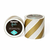 Heidi Swapp - Marquee Love Collection - Washi Tape - Gold Foil Stripe - 2 Inches Wide