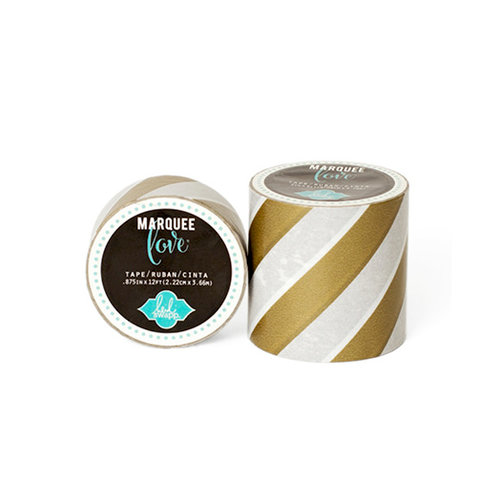 Heidi Swapp - Marquee Love Collection - Washi Tape - Gold Foil Stripe - 0.875 Inches Wide