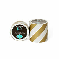 Heidi Swapp - Marquee Love Collection - Washi Tape - Gold Foil Stripe - 0.875 Inches Wide