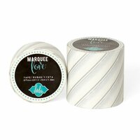 Heidi Swapp - Marquee Love Collection - Washi Tape - Silver Foil Pinstripe - 2 Inches Wide