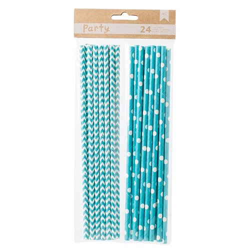 American Crafts - DIY Party - Party Straws - Blue