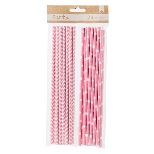 American Crafts - DIY Party - Party Straws - Pink