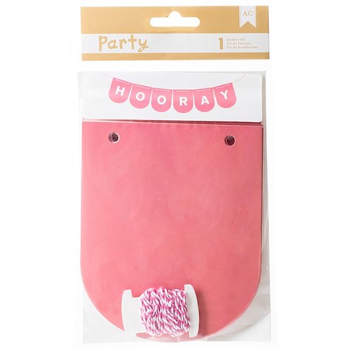 American Crafts - DIY Party - Banner Kit - Pink
