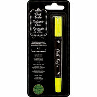 American Crafts - Wet-Erasable Chalk Marker Crayon - Yellow