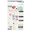Heidi Swapp - Hello Beautiful Collection - Memory Planner - Sheer Stickers - Words and Icons