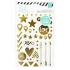 Heidi Swapp - Hello Beautiful Collection - Memory Planner - Chipboard Stickers - Foil Shapes