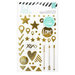 Heidi Swapp - Hello Beautiful Collection - Memory Planner - Chipboard Stickers - Foil Shapes