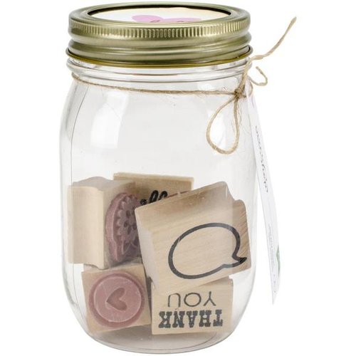 American Crafts - DIY Shop Collection - Mason Jars - Everyday Stamps