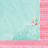 American Crafts - Amy Tangerine Collection - Rise and Shine - 12 x 12 Double Sided Paper - Ava