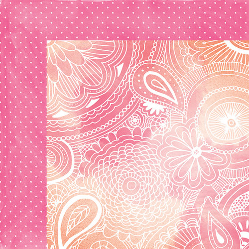 American Crafts - Amy Tangerine Collection - Rise and Shine - 12 x 12 Double Sided Paper - Stella