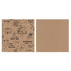 American Crafts - Rise and Shine Collection - 12 x 12 Kraft Paper - Kirsten