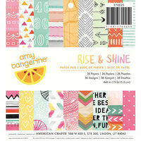 American Crafts - Amy Tangerine Collection - Rise and Shine - 6 x 6 Paper Pad