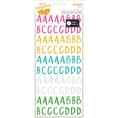 American Crafts - Amy Tangerine Collection - Rise and Shine - Remarks - Alphabet Book - Transparent
