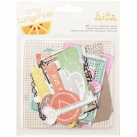 American Crafts - Amy Tangerine Collection - Rise and Shine - Ephemera With Foil Accents