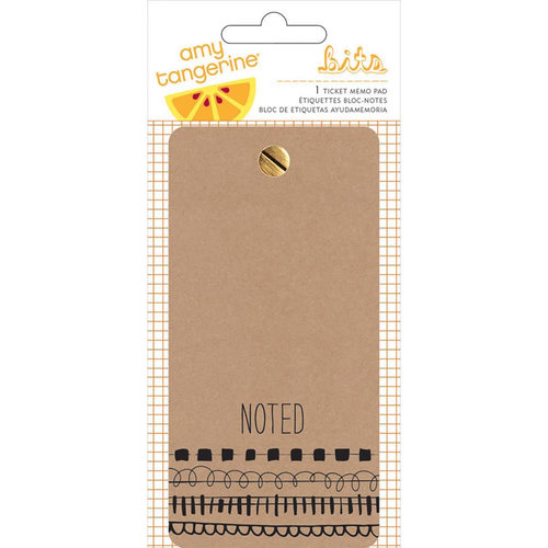American Crafts - Rise and Shine Collection - Memo Pad - Ticket