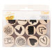 American Crafts - Amy Tangerine Collection - Rise and Shine - Wood Stamps - Icons